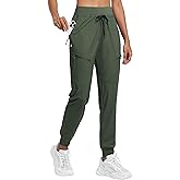 Willit Women's Joggers Lightweight Hiking Pants Quick Dry Travel Athletic Track Pants Zipper Pockets UPF 50+