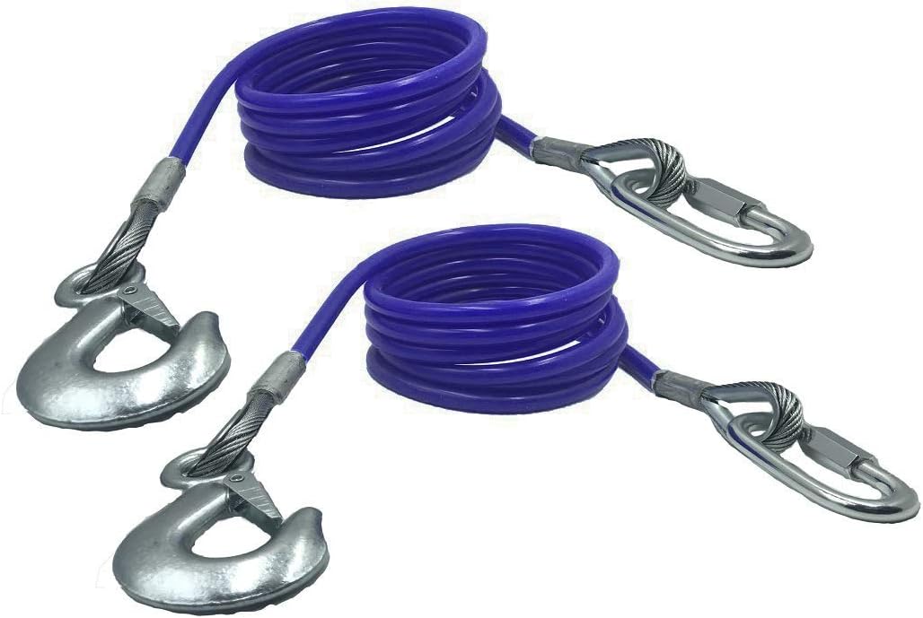 Trailer Safety Cables for Towing 68'' Length, 12000 Lbs (Set of 2)