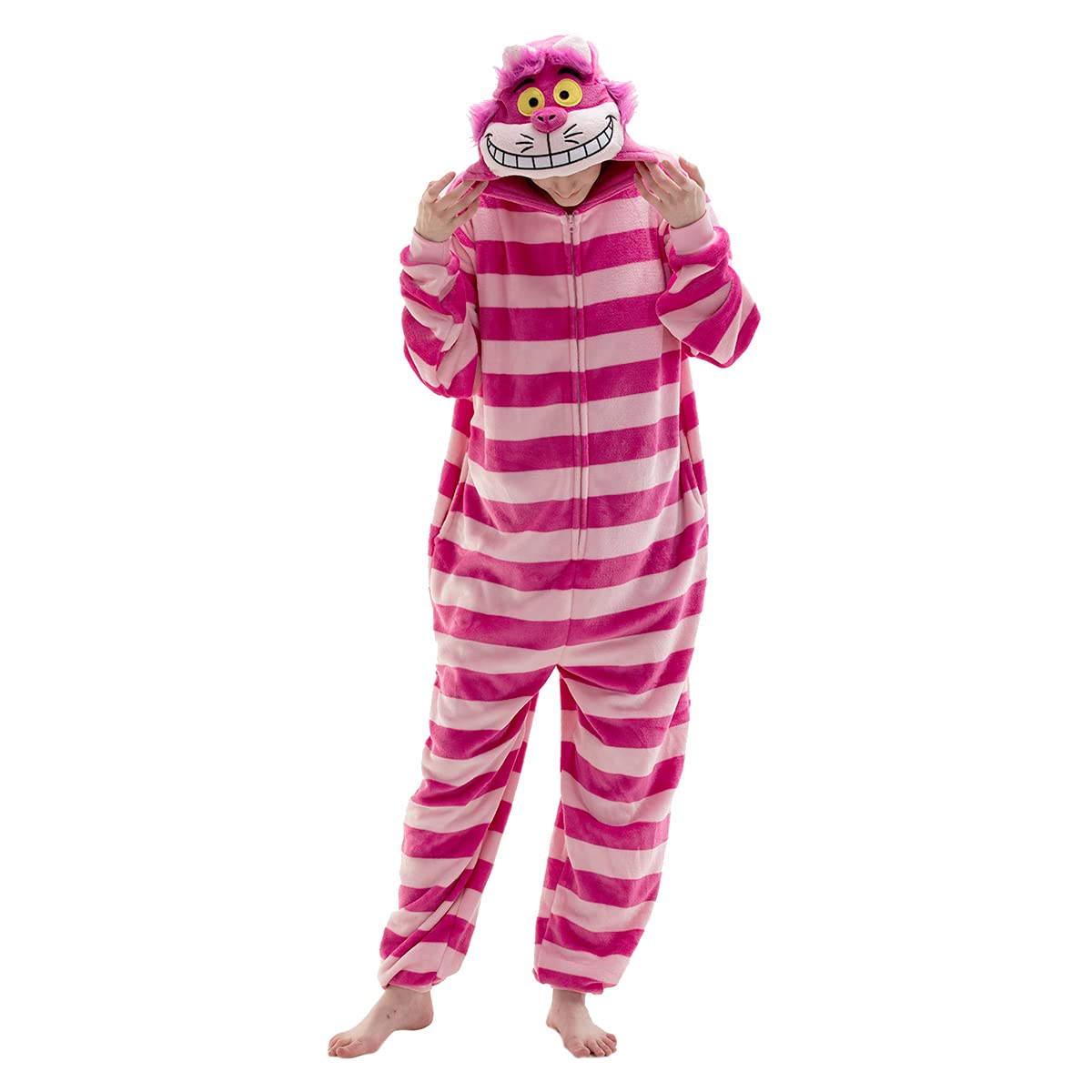 COSUSKET Fitted Unisex Adult Cheshire Cat Onesie