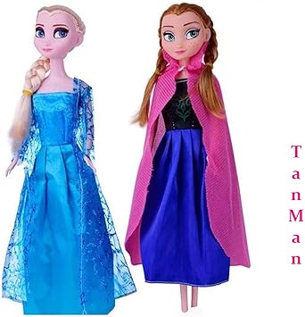 Tinee True Sisters Princess Elsa & Princess Anna With Olaf Ideal Kids Toys For Girls
