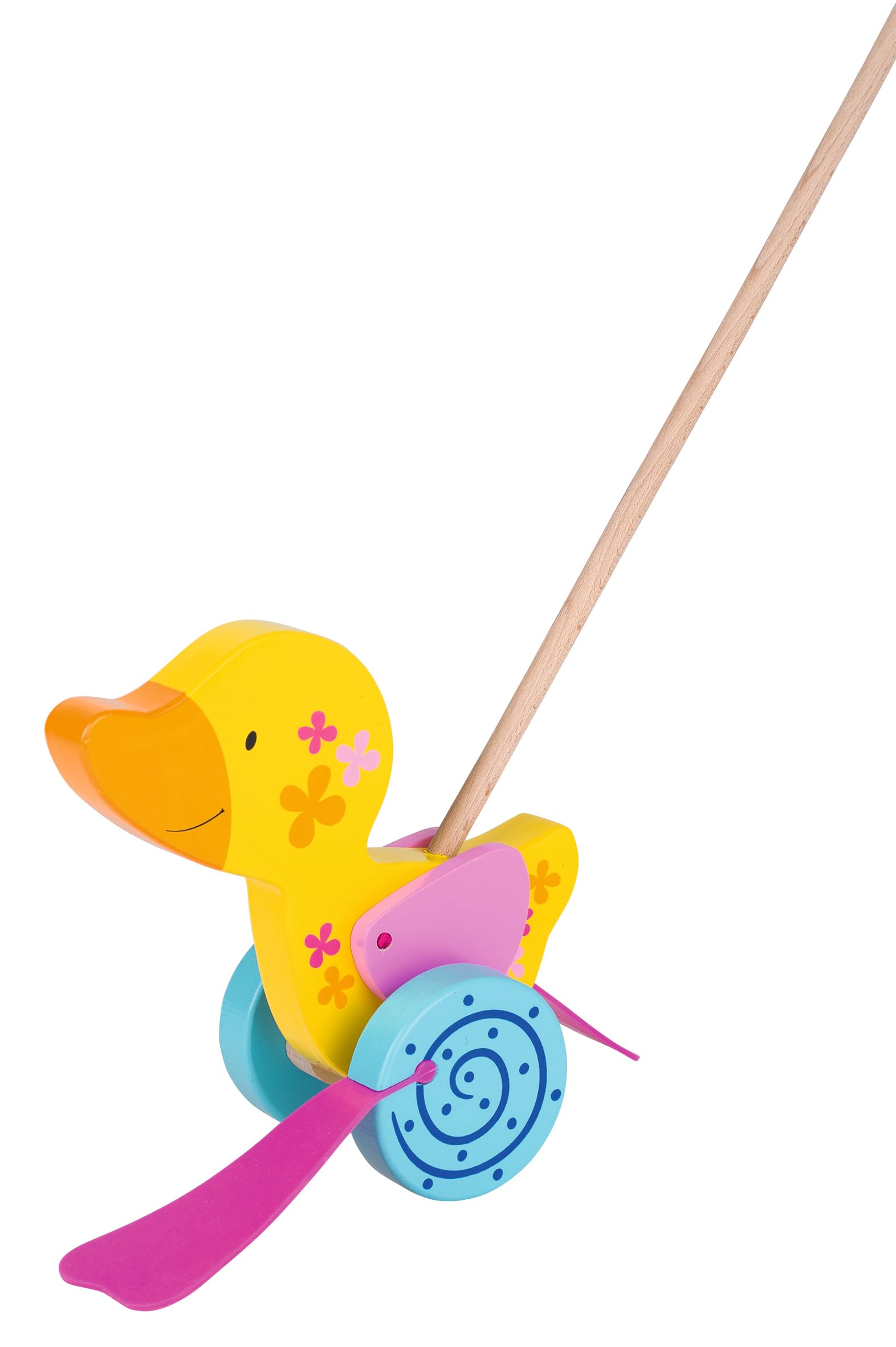 GOKI 54913 Duck Push-Along Toy