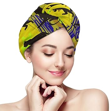 Amazon Com Subensm Tropical Hawaiian Leopard Hair Towels Wrap