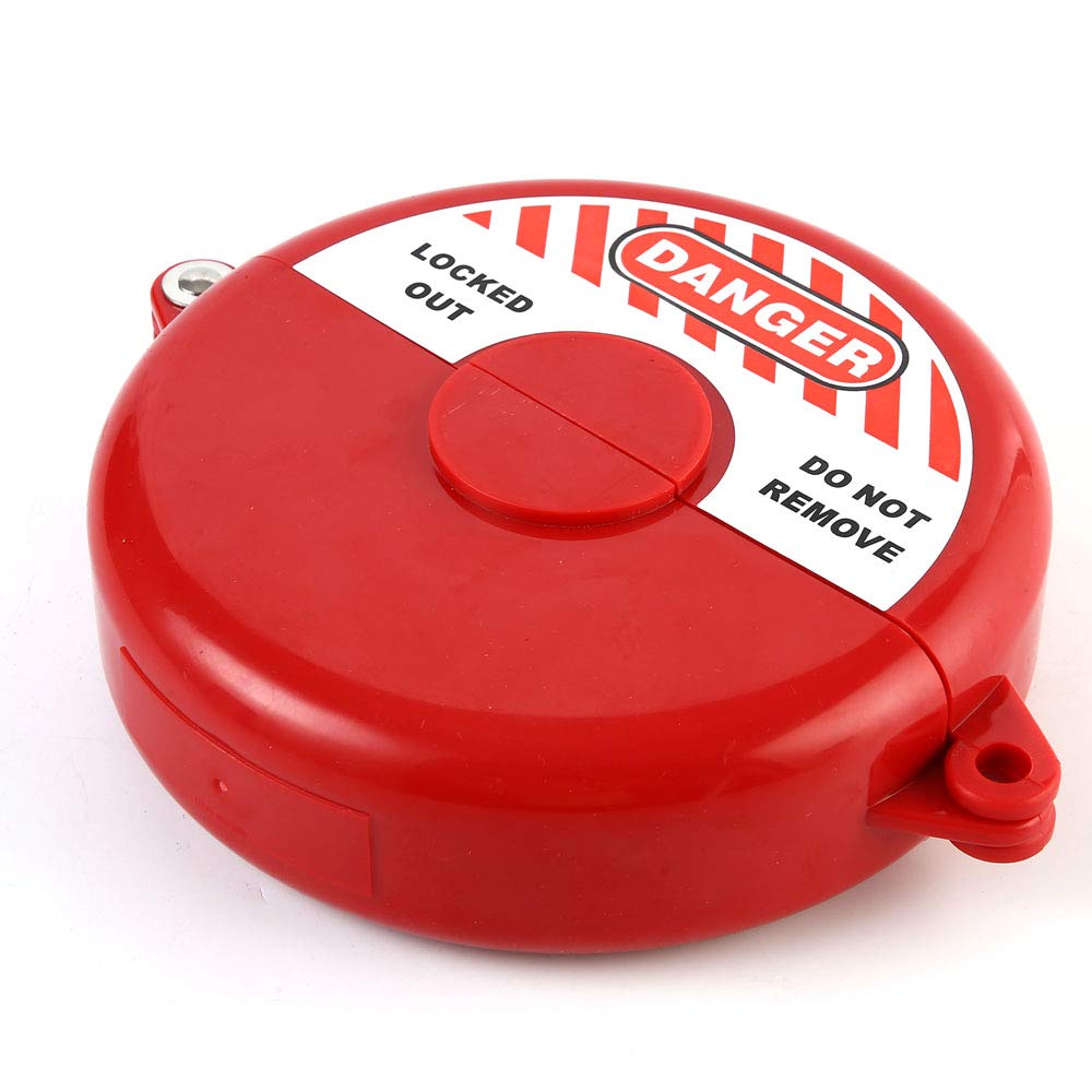 POFET The Outdoor Valve Lock Padlock System,Gate Valve Lockout Device Compliant Valve Locks for Faucet Locks Outdoor Casing Lock Prevents Unauthorized use and Vandalism - for 5-6.4inch Valve — image 1