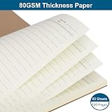 ZCZN A5 Lined Notebook 6 Pack Spiral 120 Pages 80gsm FSC Paper view 4