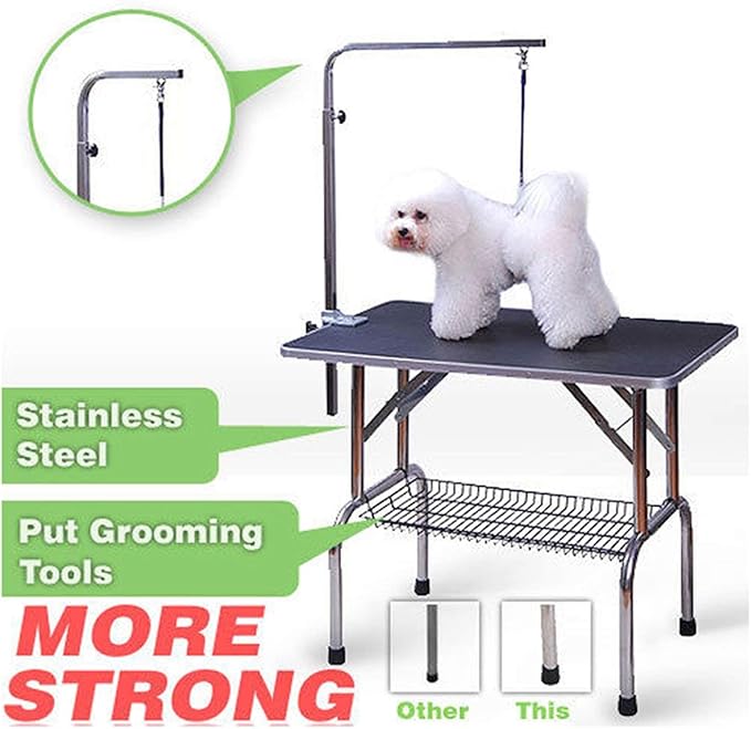 Polar Aurora 32'' Foldable Grooming Table Heavy Duty