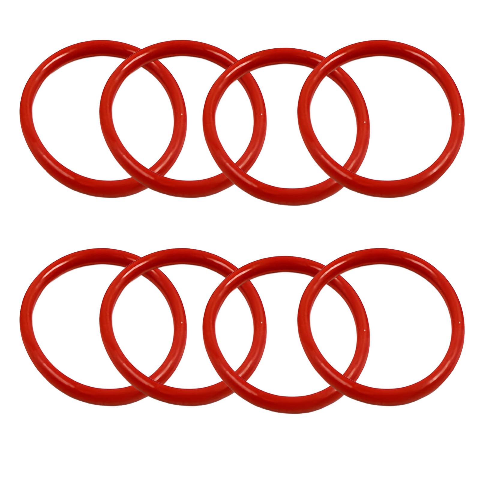 MACHSWON 30 Pcs Silicone O-Rings Gasket Rings Seal Grommets Gasket 180mm OD 173.8mm ID 3.1mm Width Silicone Washer Round Sealing Ring Red