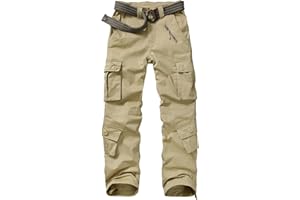 Alfiudad Womens Cargo Pants with Pockets, Women's Casual Military Army Hiking Combat Tactical Work Pants Trousers