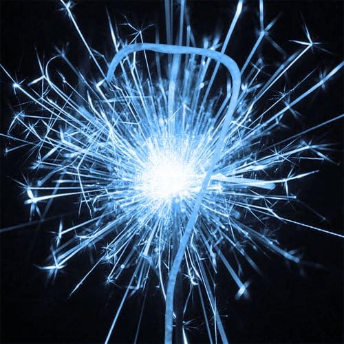 Blue Number Sparkler - Number 7
