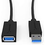 Sabrent 22AWG USB 3.0 Extension Cable - A-Male to A-Female [Black] 3 Feet (CB-3030)
