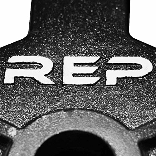 Rep Black Equalizer Iron Olympic Plates, 45 lb Pair in Kuwait Whizz