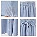 Hemlock Office Skirt Dress, Women Stretchy Waist A Line Drawstring Dress (XL, Blue)