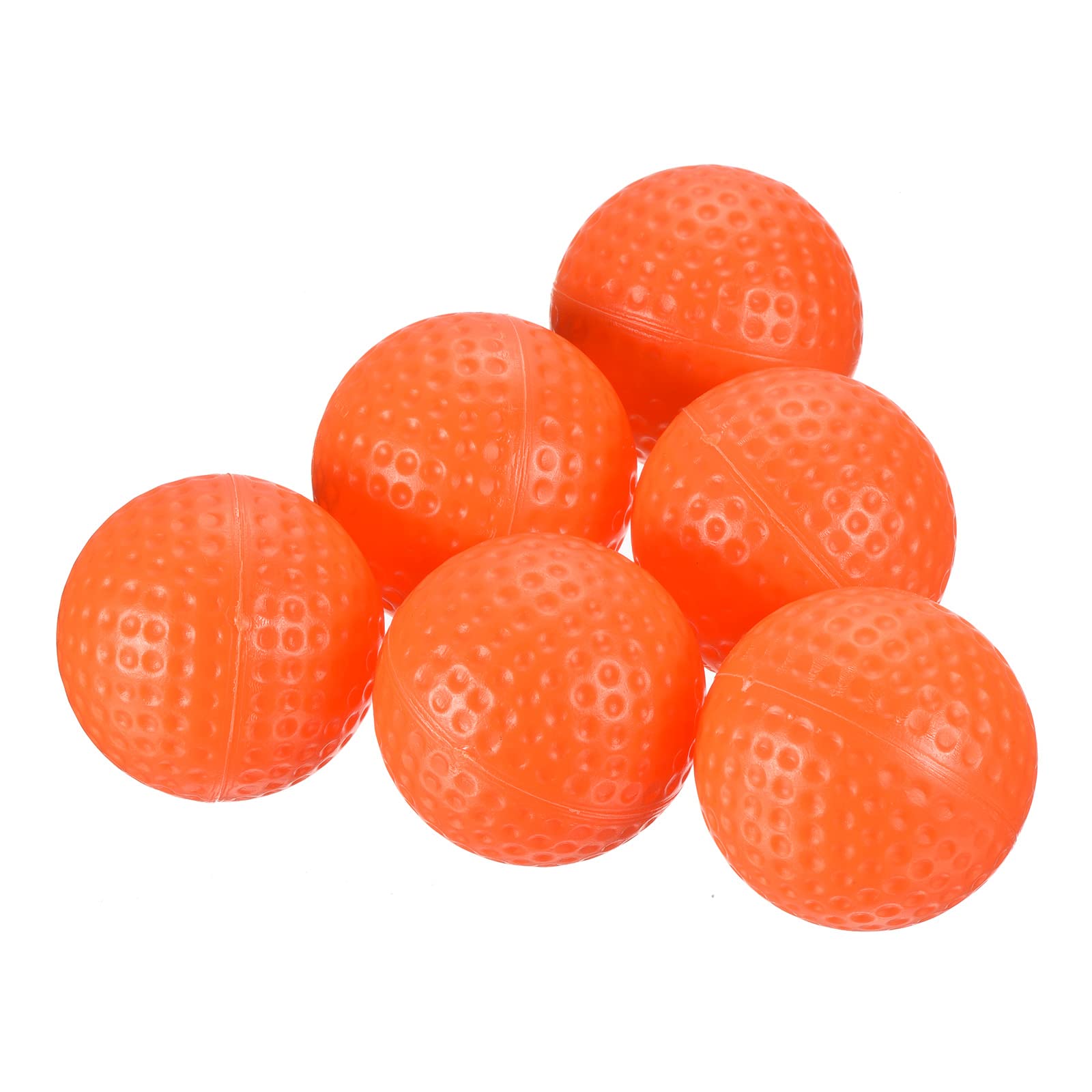 PATIKIL Golf Practice Ball, 20 Pack Plastic 41mm Hollow Flight Training for Indoor Swing Practice, Orange