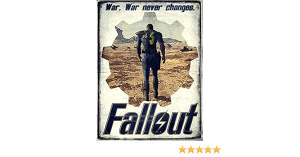 Amazon Com War Never Changes Painting Retro Vintage Art Vault Dweller Fallout 1 2 Desert Wasteland 24x18 Poster Print Posters Prints