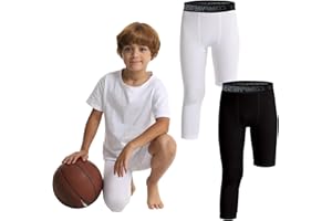 OEBLD Single Leg 3/4 Compression Tights, Unisex Sports Compression Pants, Basketball Leg Sleeves