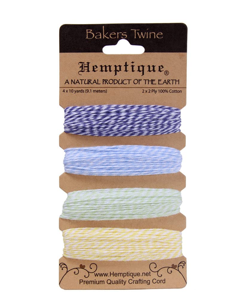 Hemptique Bakers Twine Card 2ply Hummingbird, Cotton, one size