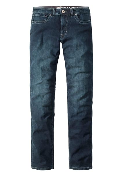 Paddocks`s Herren Jeans Ranger Pipe - Tight Fit - Blau - Blue Black Used