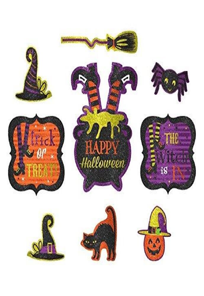 Amscan 190438 Witches Crew Glitter Cut-outs