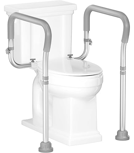 Elderly Toilet Frame Delog Toilet Safety Frame - Adjustable Stand Alone ...