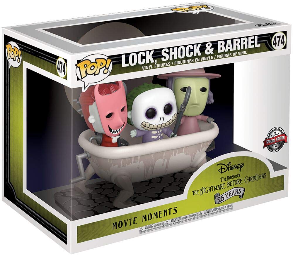 Photo 1 of POP! Funko Movie Moments: Disney's The Nightmare Before Christmas - Lock,Shock & Barrel (Exclusive) #474