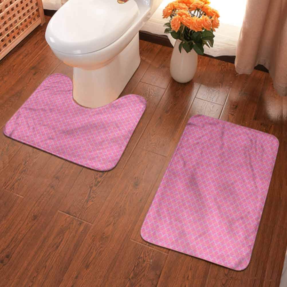 Amazon Com Ahuimin Non Slip Bath Mat Toilet Floor Rug Modern Floral Circular Shapes Non Slip Bath Rug Microfiber Bath Mats For Bathroom Multi Home Kitchen