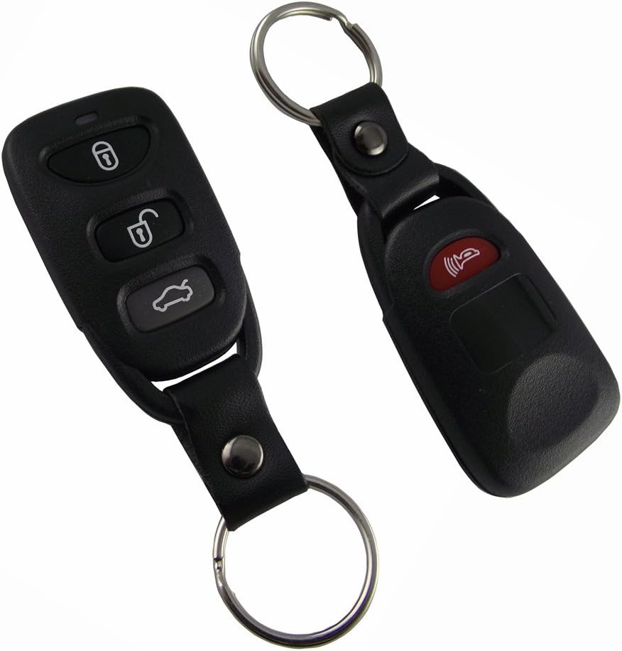 KEMANI 4 Button Keyless Remote Entry Fob Shell Car Key Case Replacement fit for El-an-tra