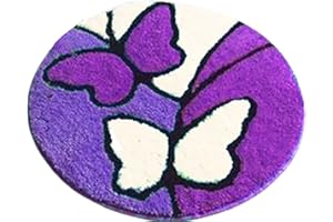 TEZKIM Latch Hook Kits for Adults Kids Butterfly DIY Floor Mats Rug Making Kits with Printed Canvas Carpet Doormat Tapestry Kits Needlework Creative Gift for Beginners Home Decoration 20.5Inch X20.5Inch