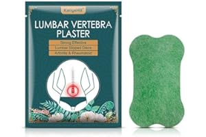 Self-Heating Lumbar Support Patch with Moxa & for Lower Back – 12-Piece Pack, 13 cm x 8 cm Herbal Plaster for Fitn