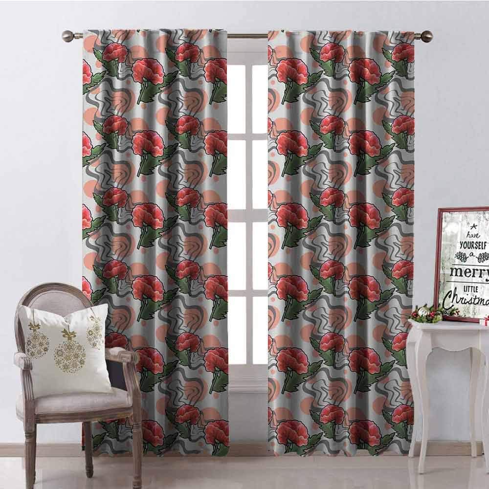 Tapesly Garden Art Shading Insulated Curtain Flower