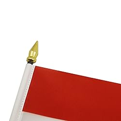 AZ FLAG - Monaco Table Flag 4'' x 6'' - Monégasque
