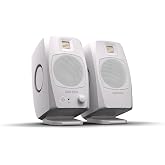 ADAM Audio D3V Active Desktop Studio Monitor Speakers - White | USB-C, D-ART Tweeter, 3.5in Woofer, 240W, 45Hz-23kHz, 97dB SPL, Balanced TRS, Headphone Out