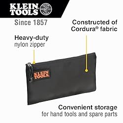 Klein Tools 5139B Zipper Bag, Cordura Nylon Tool