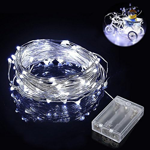 BestgleString Lights LED Lights Fairy Lights Xmas lights Outdoor Indoor lights -100 LEDs, 33 feet Copper Wire String Lights Battery Operated, White