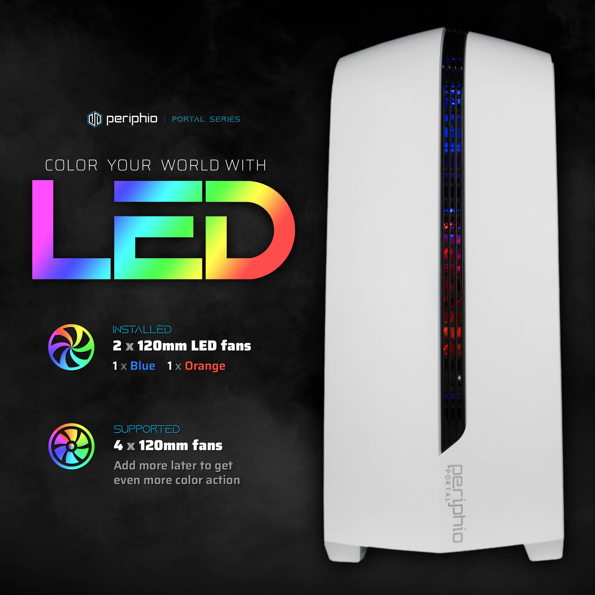 Periphio Vortex Prebuilt Gaming PC GeForce RTX 3050 (8GB) GPU Intel