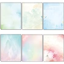 Papier Aquarelle Pastel 96 Feuilles - Idéal Scrapbooking, Invitations, Impressions Créatives