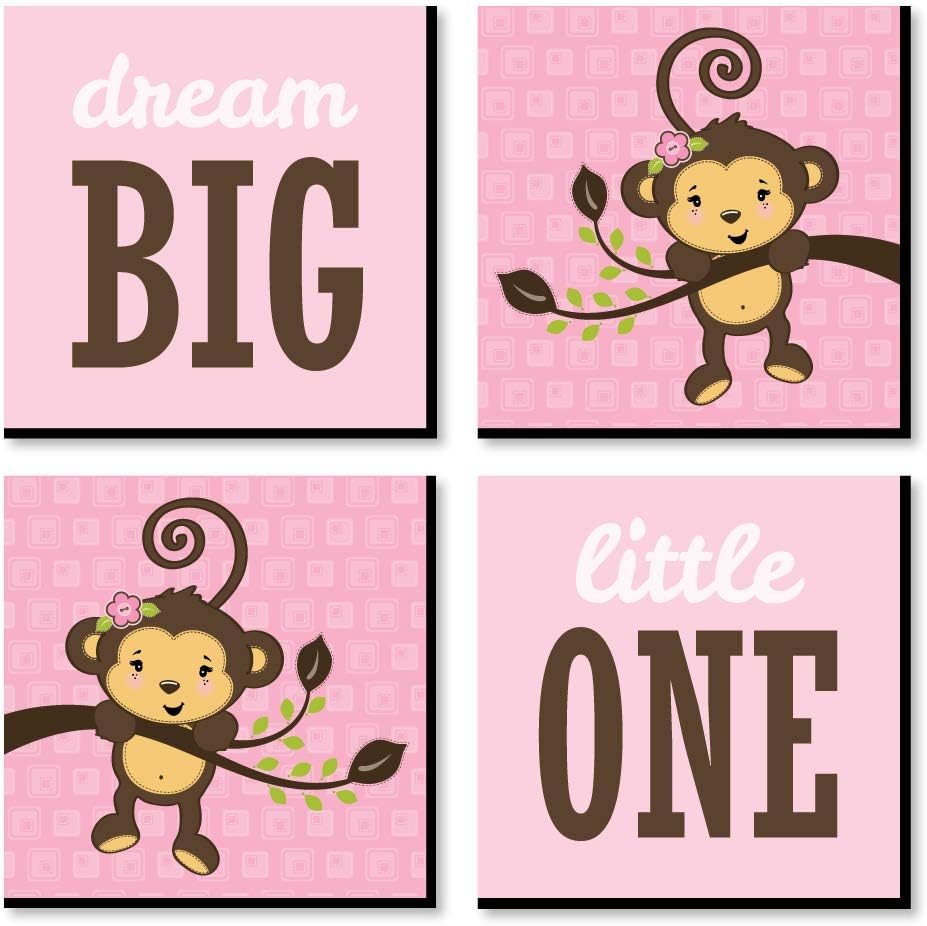 baby girl monkey nursery decor