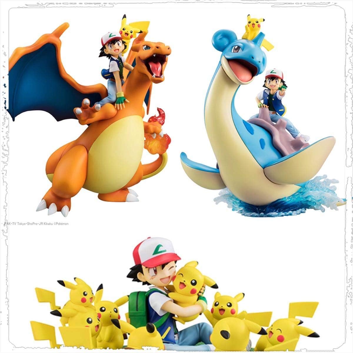 Amazon ポケットモンスター リザードン ピカチュウ サトシ 初版 ラプラス ピカチュウが サトシ ピカチュウがいっぱい フィギュア ドール 通販