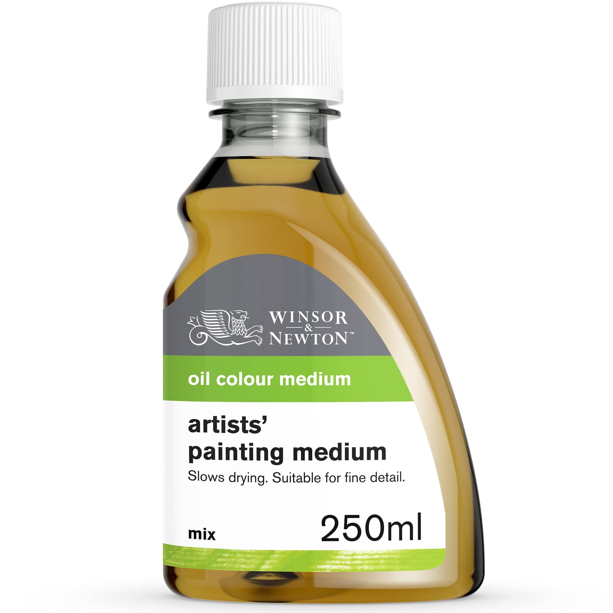 Winsor & Newton 3039734 Artist oil of linseed oil and turpentine substitute, improves the fluidity and transparency, slows down the drying - 250 ml bottle