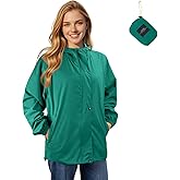 SOPPY Rain Jacket Women Waterproof Jacket With Hood Lightweight Raincoat with Pockets Windbreaker Breathable Rain Coats
