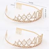 Leixi 40th Birthday Sash and Rhinestone Tiara Set Gold - 40 and Fabulous view 3