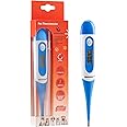 Digital Pet Thermometer for Accurate Fever Detection, Suitable for Cats/Dogs/Horse/Veterinarian, Waterproof Pet Thermometer, Fast and Accurate Measurements in 20 Seconds (Blue)