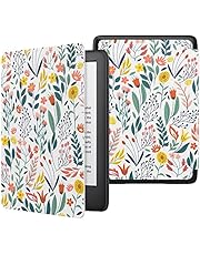 MoKo Case Fits 6" Kindle (10th Generation, 2019 Release), Thinnest Protective Shell Cover with Auto Wake/Sleep, Will Not Fit Kindle Paperwhite 10th Generation 2018 - Flowers
