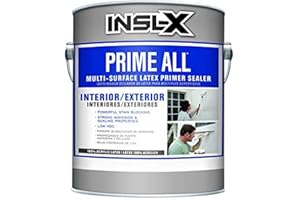 Benjamin Moore AP1000099-01 White 1 Gallon Insl-x Prime Flat Water-Based Acrylic Latex Primer, 128 Fl Oz