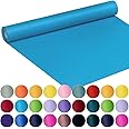 SMART&CASUAL 17.8" x 760" (63') Lake Blue Kraft Craft Paper Roll for Gift Wrapping Bulletin Board Bouquet Flower Kids Art Packing Parcel Table Covering 80GSM 55LB (Lake Blue, 17.8" x 63')