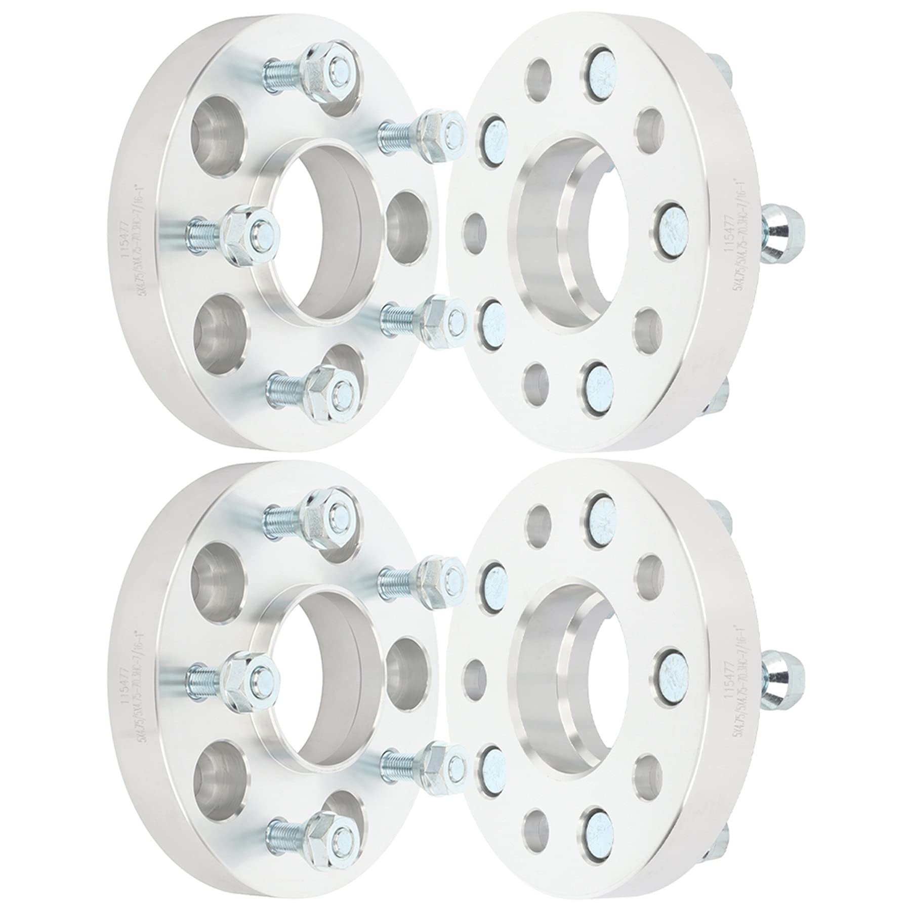 Photo 1 of ECCPP 2PCS 5 Lug 1" Hubcentric Wheel Spacers 5x4.75 to 5x4.75 fit for 1953-1981 for Chevrolet Corvette 1959-1987 for Chevrolet El Camino 1967-1981 for Chevrolet Camaro