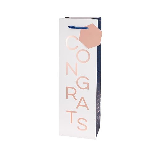Congrats Single-Bottle Wine Bag