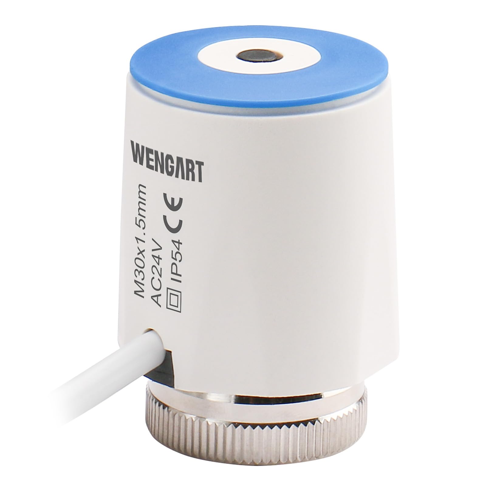 Wengart Thermoelectric Actuator WG2208,ACDV24V Normally Closed M30*1.5 On/Off Status Visible,Work for Underfloor Heating System