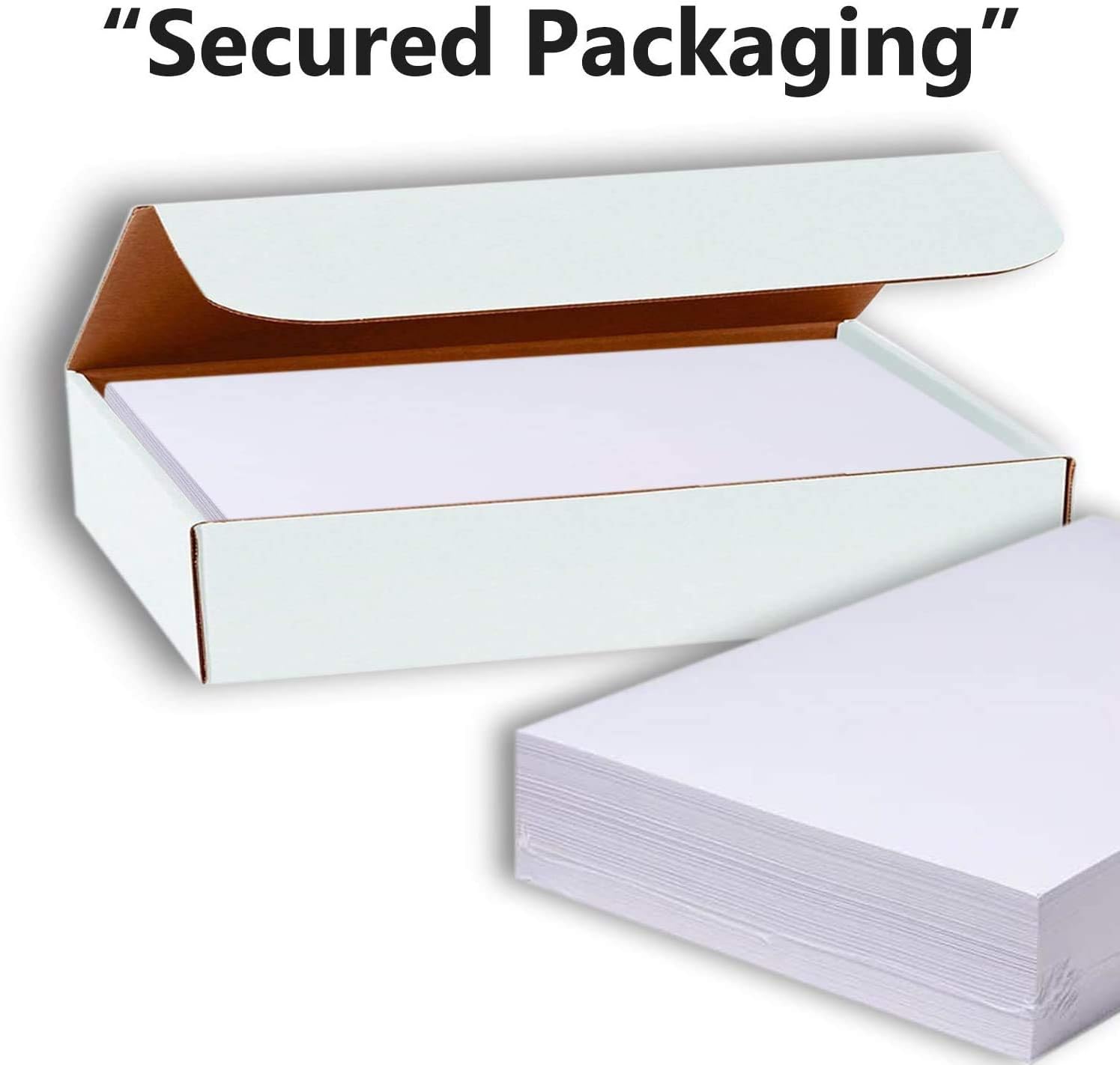 Hamilco White Cardstock Thick Paper 8 1/2 x 11" Heavy Weight 120 lb Cover Card Stock 100 Pack: Office Products