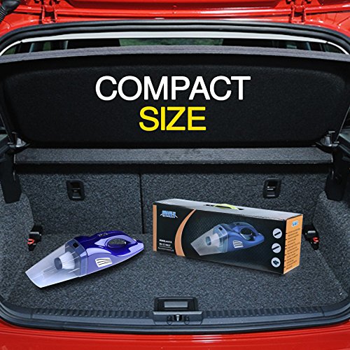 Portable Vacuum Cleaner for Car – Small Handheld Vacuum and Attachments for Cars, Trucks, Vans – Cordless Hand Vacuum with Rechargeable Battery – Essential Interior Car Cleaning Supplies by SHRAGIS - Thumbnail 4
