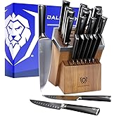 Dalstrong 24-Pc Knife Block Set - Forged German Steel | 9-11&deg; Hand-sharpened Edge - Chef - Kiritsuke - Carving - Steak Knives - For Entertaining - Dinner Parties - Holiday Kitchens