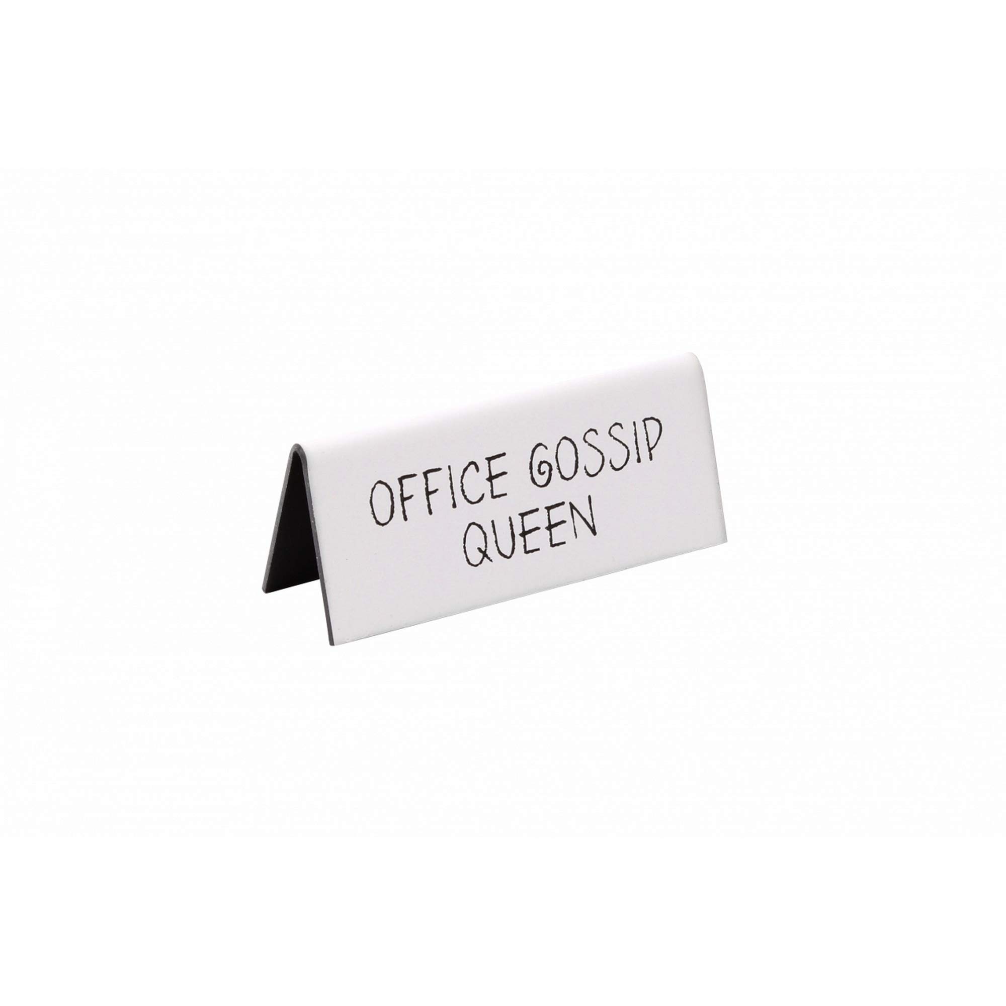 CGB Giftware | Gossip Queen' White Desk Sign | Stictly Business Range | Desk | Novelty | GB02133
